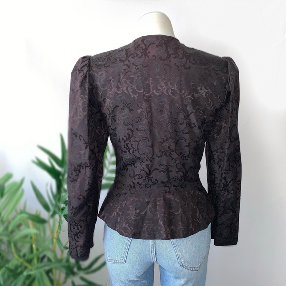 v i n t a g e :: Floral Damask Edwardian Dress Bolero Peplum Jacket Set - Picture 14 of 16